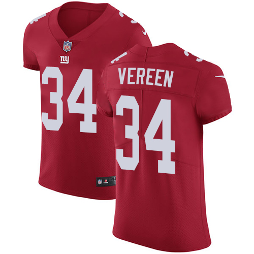 Nike Giants #34 Shane Vereen Red Alternate Men's Stitched NFL Vapor Untouchable Elite Jersey